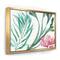 Designart - Mixed Botanical Green Leaves III - Farmhouse Canvas in Gold Frame